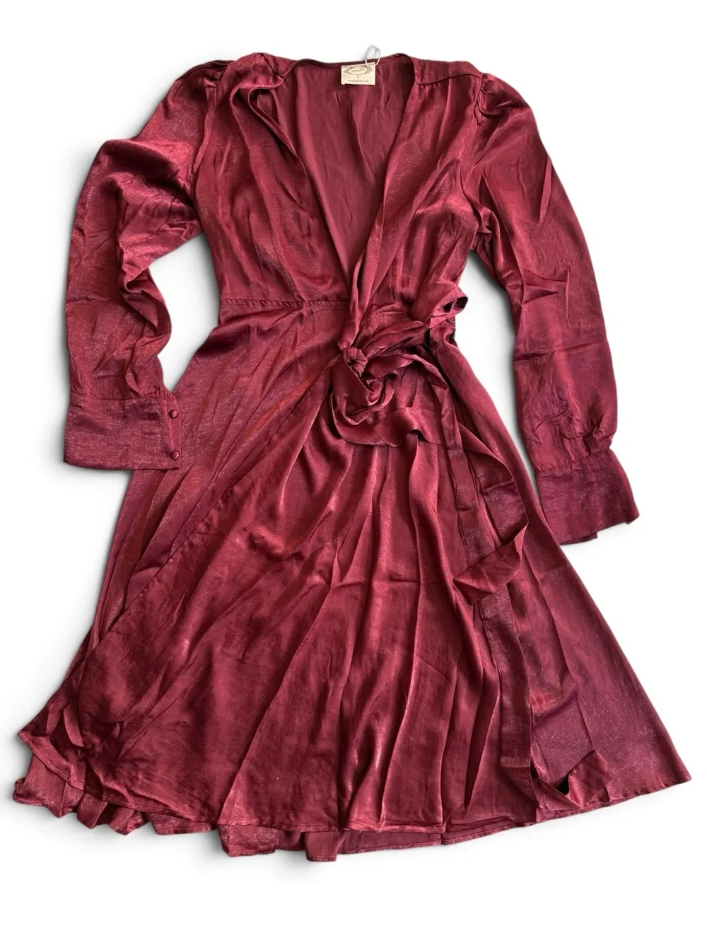 Joyfolie Women’s Arina Dress in Burgundy size L Large NWT